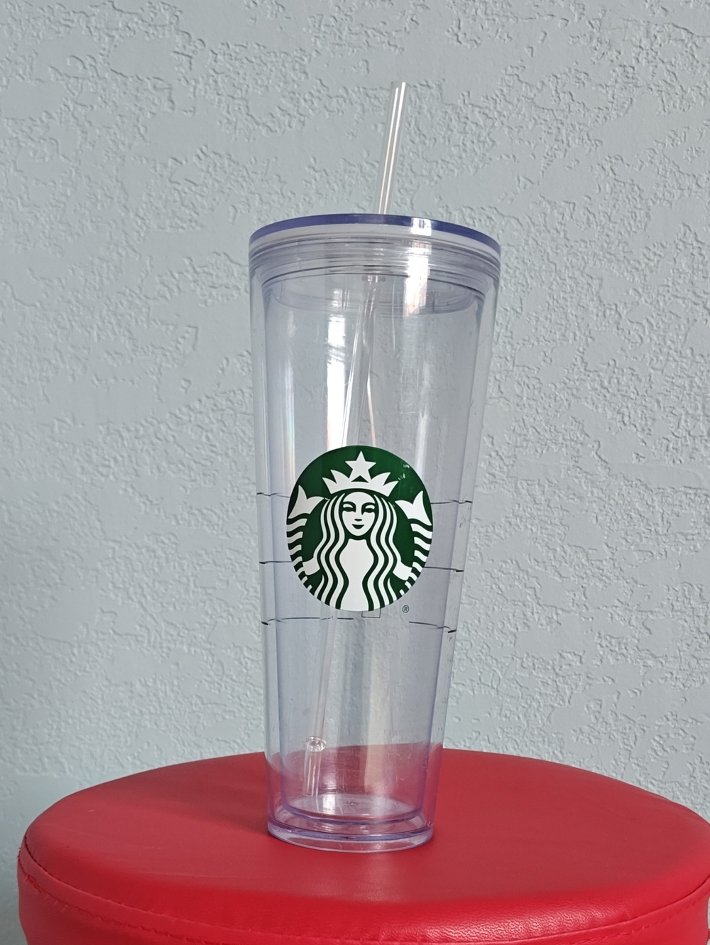 Starbucks Clear Tumbler Green Logo